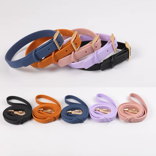 Wasserdichtes Hundehalsband & Leine im Set – Robust, stilvoll & in vielen Farben erhältlich